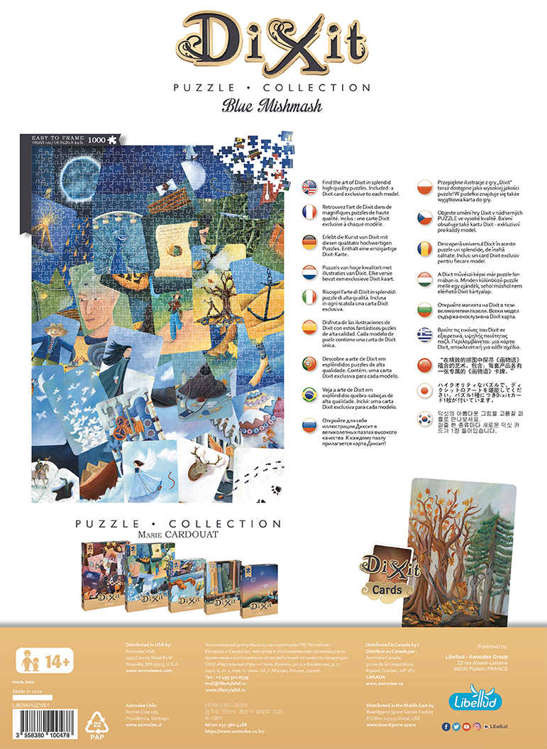 Dixit Puzzle - Blue Mishmash 1000pc